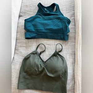 Sports bras.